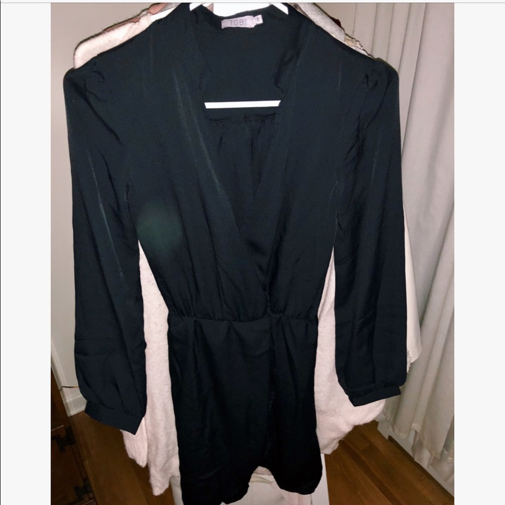 Black long sleeved dress